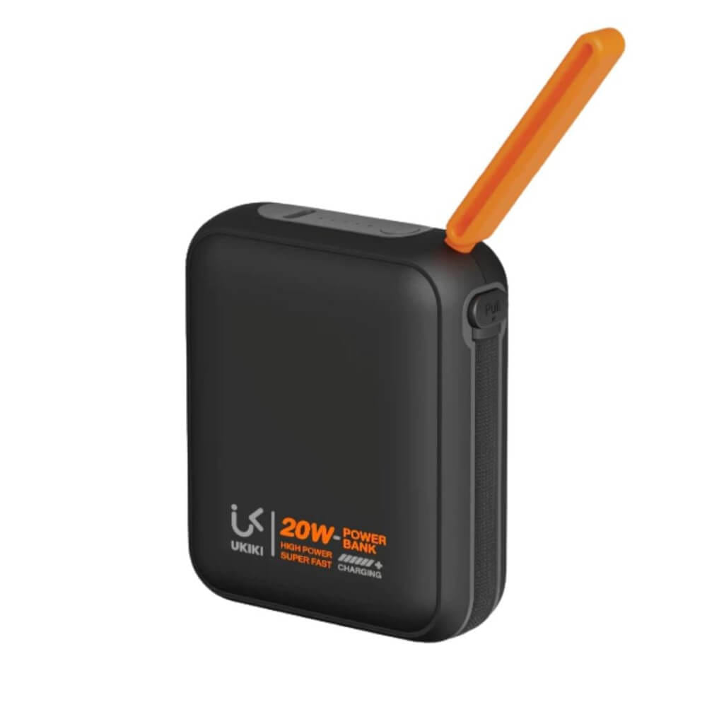 แบตเตอรี่สำรอง UKIKI KP10-03-BLK PWB 10KMAH PD20W + C CABLE BLK