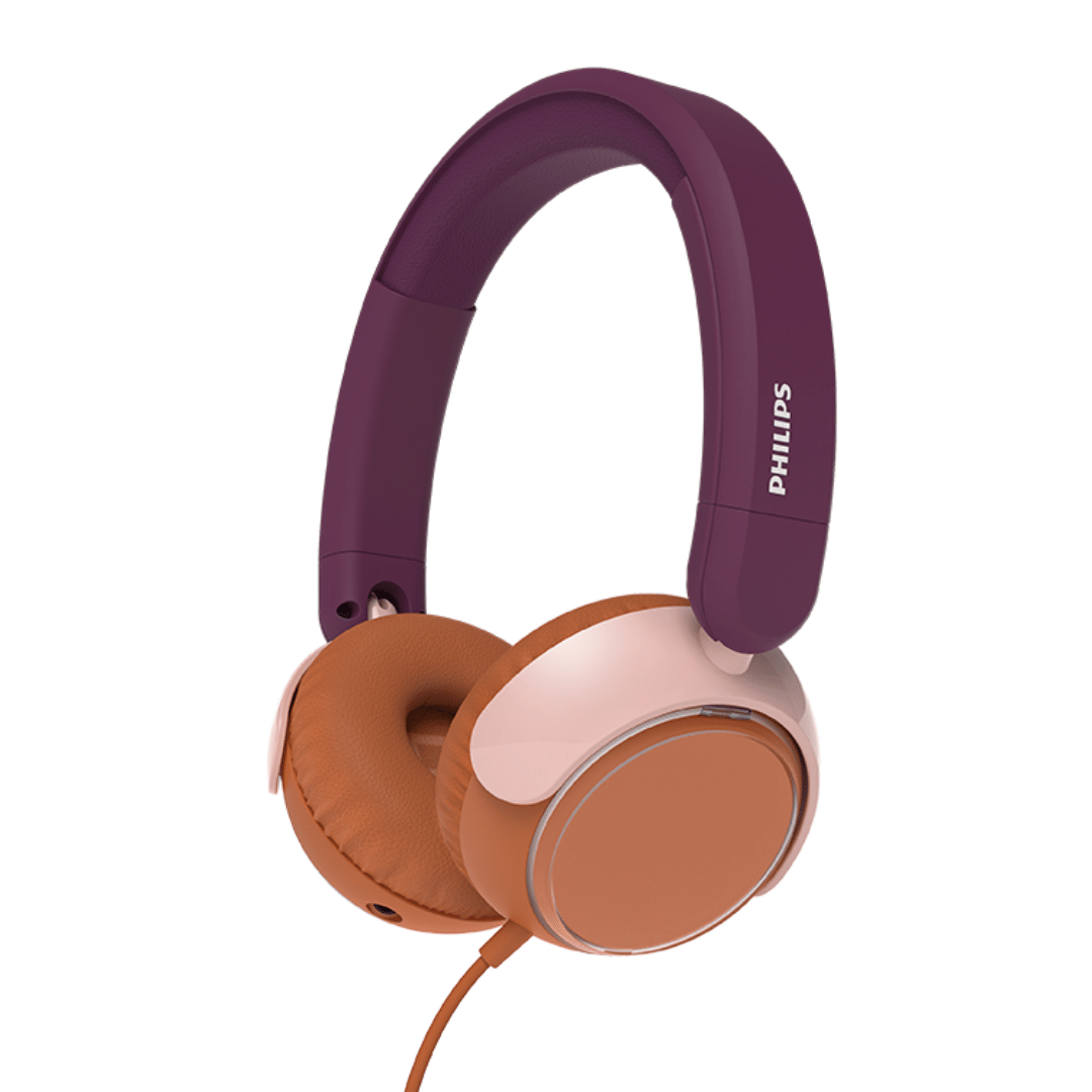 หูฟัง PHILIPS TAK2000 สำหรับเด็ก แบบมีสาย 3.5 มม / TYPE C จำกัดเสียง 85DB (สีม่วง)