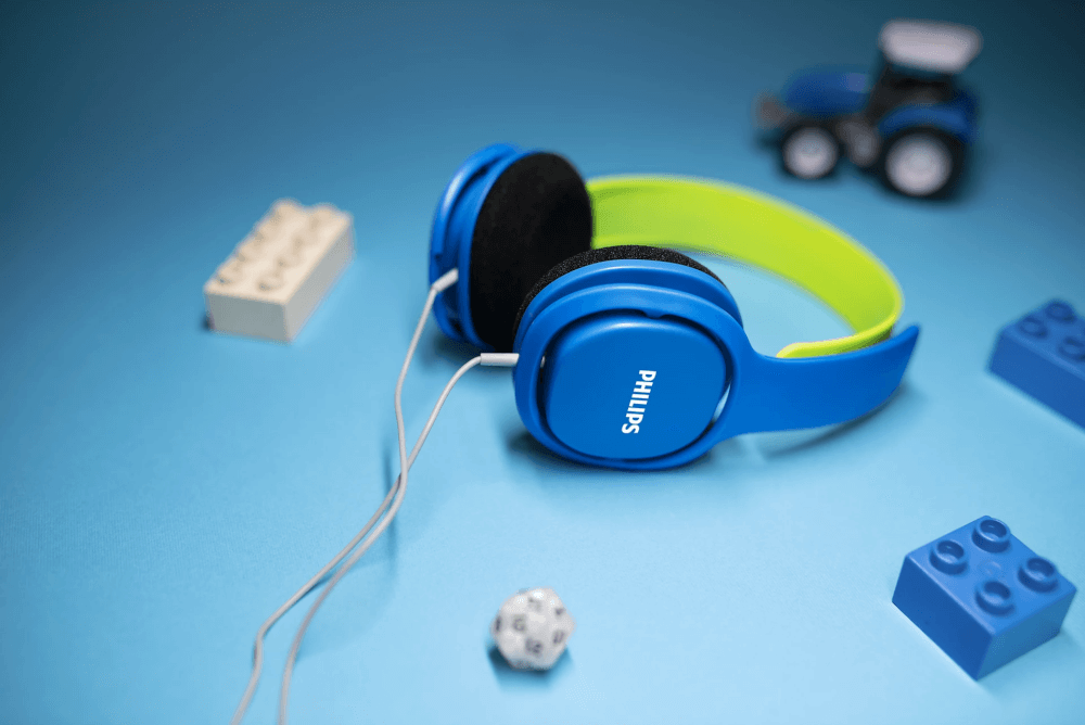 หูฟังสำหรับเด็ก PHILIPS SHK2000BL/00 ขั้วต่อ 3.5 มม. สายยาว 1.2 เมตร สีฟ้า_1