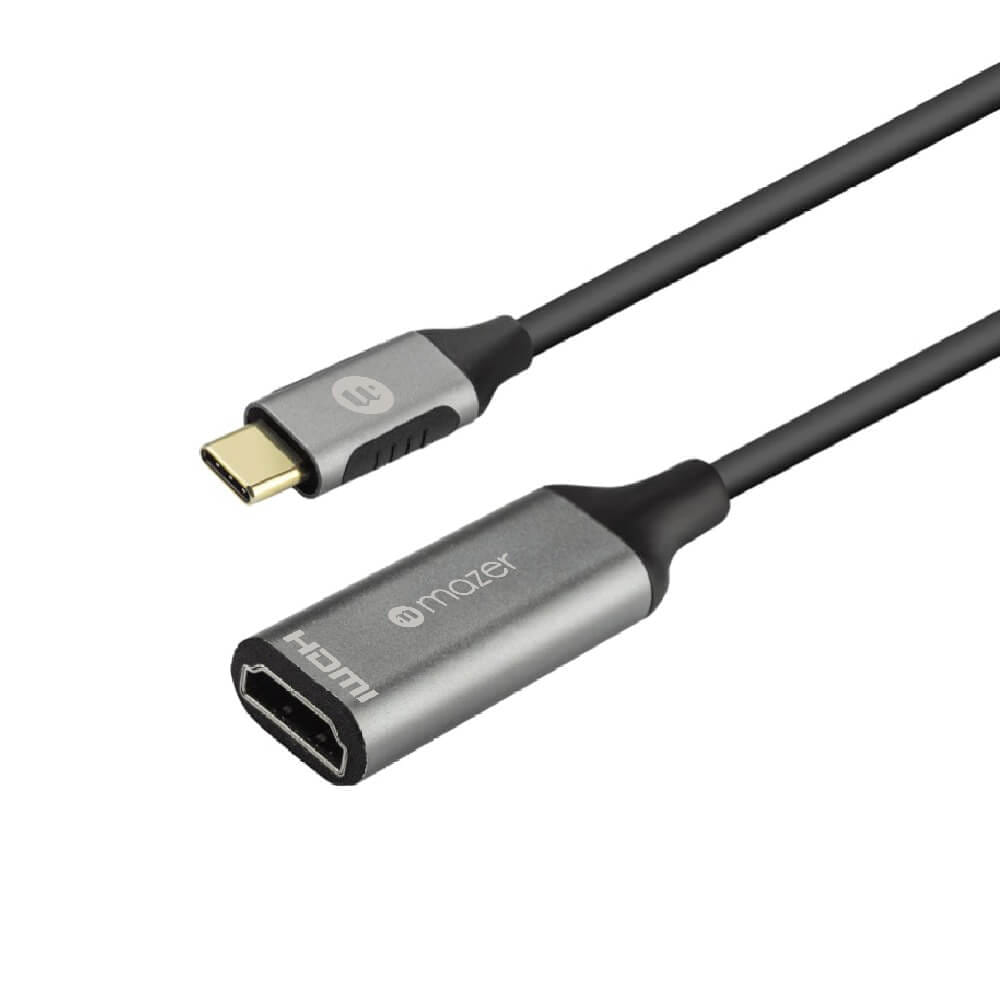 อุปกรณ์เชื่อมต่อ ยูเอสบี-ซี มีเดีย ฮับ MAZER M-USBCAL350-GY ALU USB-C TO HDMI 4K/60HZ ADAPTER