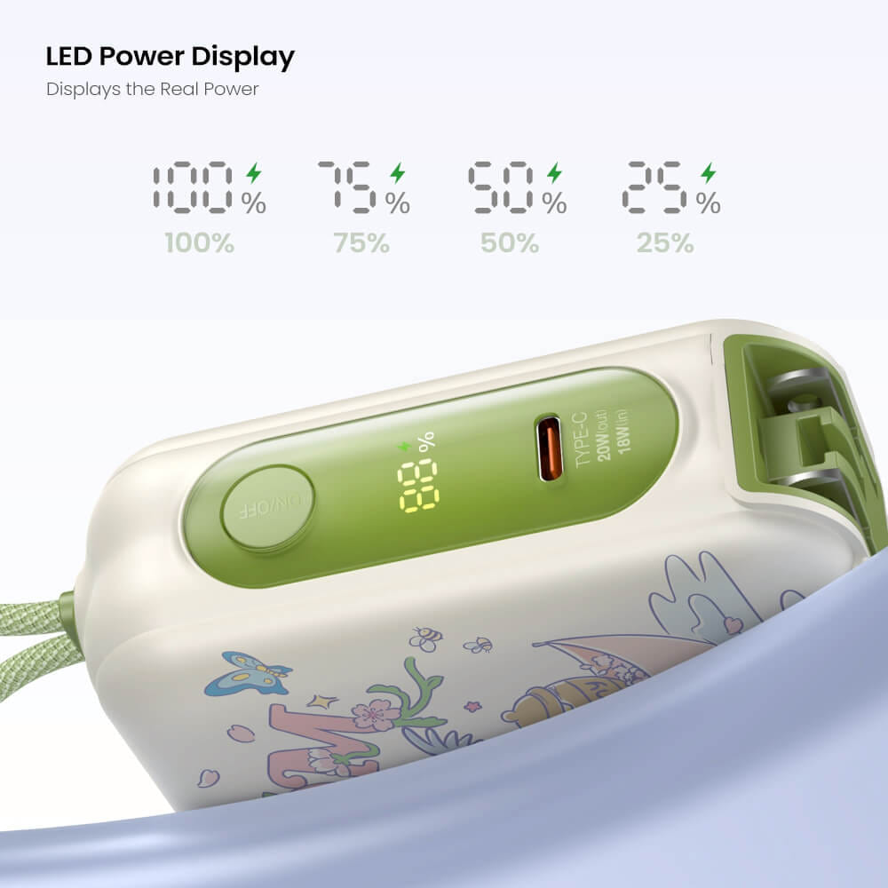 แบตเตอรี่สำรอง VEGER W1514 (VPC15-02PD-PROW3) ความจุ 15,000 MAH ลายหมีพูห์_3