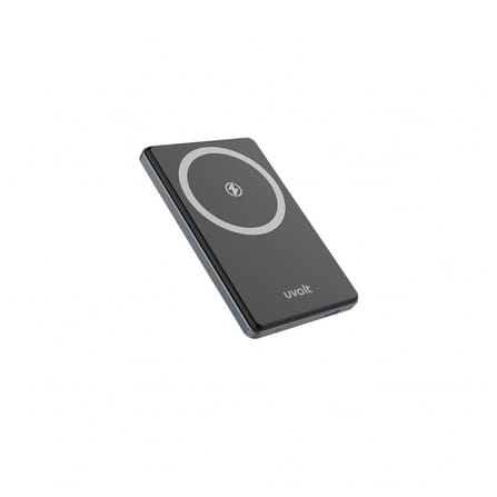แบตเตอรี่สำรอง UVOLT EN1 5,000 MAH MAGNET WIRELESS สีดำ_0