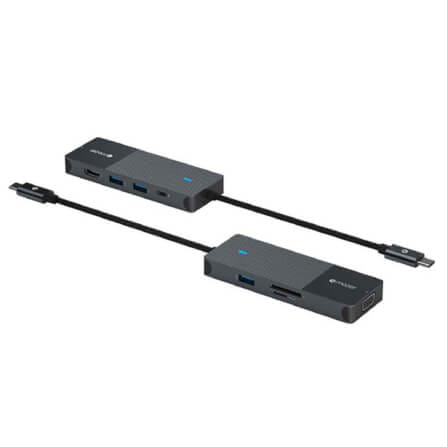 อุปกรณ์เชื่อมต่อ ยูเอสบี-ซี มีเดีย ฮับ MAZER M-UC2MULTI7005-BK HUB MULTI 8 IN 1 PD3.0 100W_0