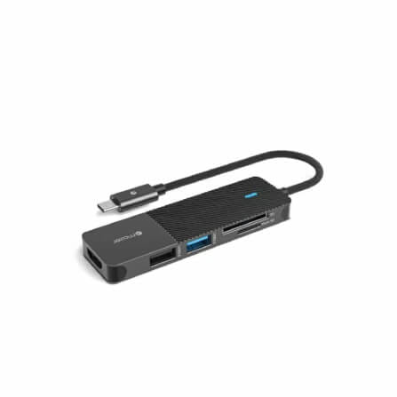อุปกรณ์เชื่อมต่อ ยูเอสบี-ซี มีเดีย ฮับ MAZER M-UC2MULTI7001C-BK 5IN1 USB-C_0