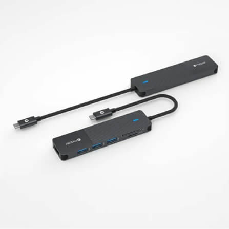 อุปกรณ์เชื่อมต่อ ยูเอสบี-ซี มีเดีย ฮับ MAZER M-UC2MULTI7001-BK PRO 6-IN-1 HUB_0