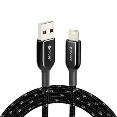 สายชาร์จ LIGHTNING MAZER M-PL3PRO-A2L250-BK ยาว 2.5 เมตร สีขาว_0