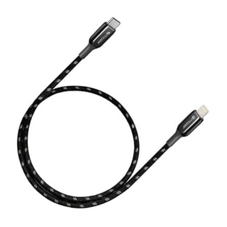 สายชาร์จ USB-C TO LIGHTNING MAZER M-PL3PRO-C2L250-BK 60 วัตต์ ยาว 2.5 เมตร สีดำ_0