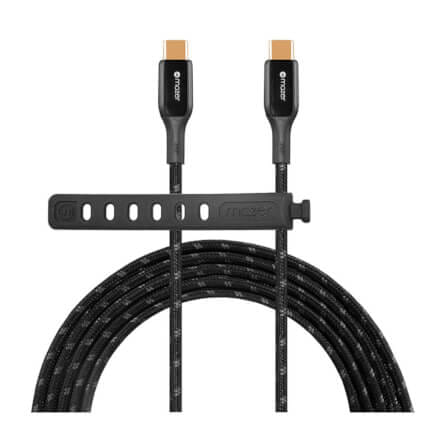 สายชาร์จ USB-C TO USB-C MAZER M-PL3PRO-240C250-BK 240 วัตต์ ยาว 2.5 เมตร สีดำ_0