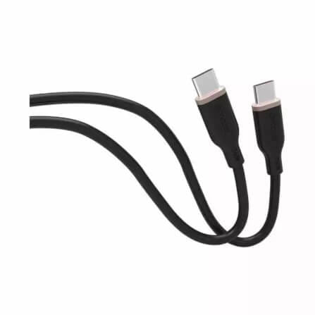 สายชาร์จ USB-C TO USB-C MAZER M-FLEX-C265-BK 60 วัตต์ ยาว 2 เมตร สีดำ_0