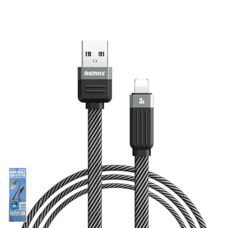สายชาร์จ USB-A to Lightning REMAX RC-C085-BLK 3A ยาว 1 เมตร สีดำ_0