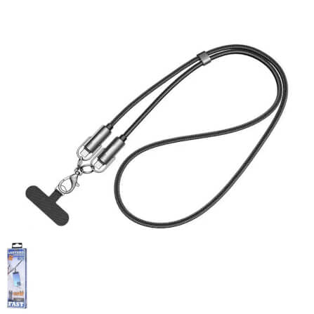 สายชาร์จ USB-C to USB-C REMAX C20-BLK 2in1 65W ยาว 1.2 เมตร สีดำ_0