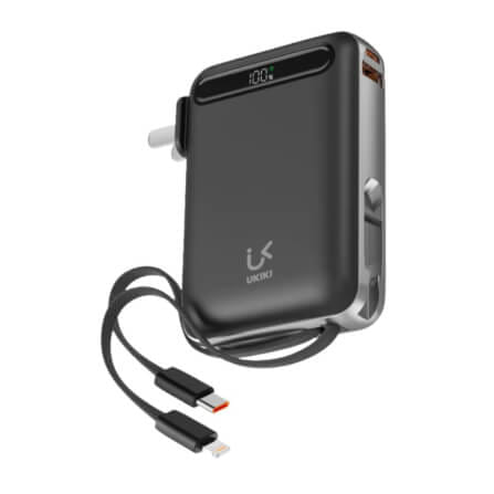 แบตเตอรี่สำรอง UKIKI KP10AC-01-BLK PWB 10KMAH + C CABLE + AC BLACK_0
