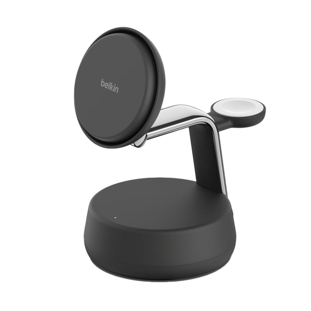 แท่นชาร์จไร้สาย 3-IN-1 BELKIN WIZ040 ULTRACHARGE PRO QI2 (25 วัตต์) สีชาโคล_0