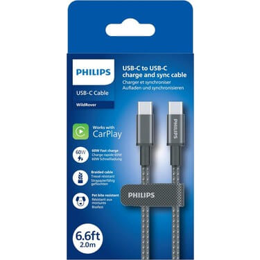 สายชาร์จ PHILIPS รุ่น DLC5060C/00 USB-C TO USB-C ยาว 2 เมตร_1