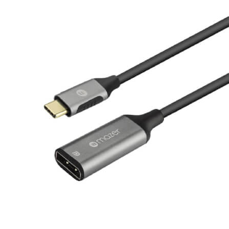 อุปกรณ์เชื่อมต่อ ยูเอสบี-ซี มีเดีย ฮับ MAZER M-USBCAL353-GY AL USB-C TO DISPLAYPORT 4K/60HZ_1