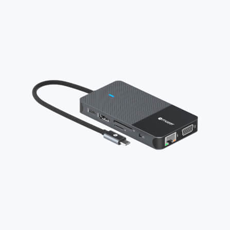 อุปกรณ์เชื่อมต่อ ยูเอสบี-ซี มีเดีย ฮับ MAZER M-UC2MULTI7006-BK HUB MULTI 10 IN 1 PD3.0 100W_2