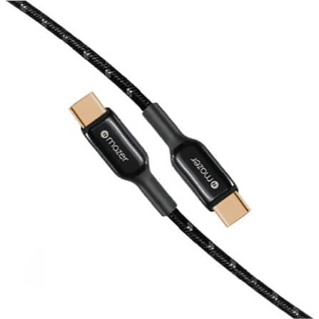 สายชาร์จ USB-C TO USB-C MAZER M-PL3PRO-C2C125-BK 60 วัตต์ ยาว 1.25 เมตร สีดำ_2