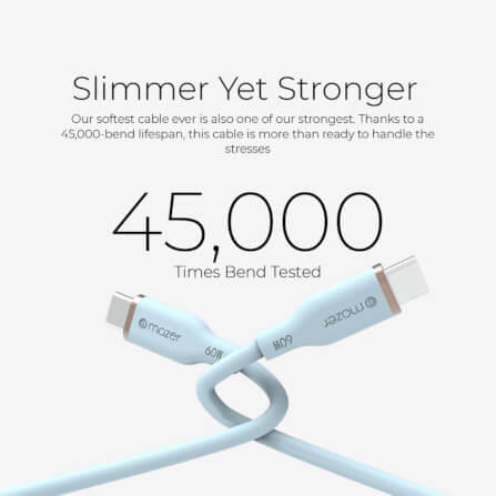 สายชาร์จ USB-C TO USB-C MAZER M-FLEX-C265-BK 60 วัตต์ ยาว 2 เมตร สีดำ_2