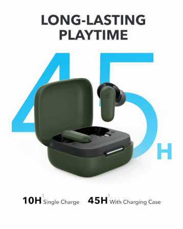 หูฟังไร้สาย Soundcore A3959H51 R50i NC ANC 4 ไมค์ 10/45 ชม. IPX54 สีชมพู_3