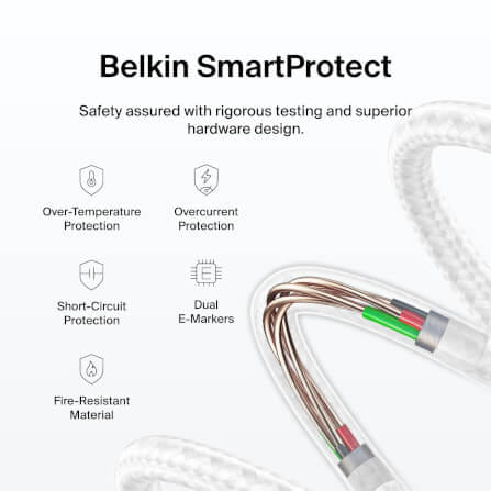 สายชาร์จ BELKIN CAB025 USB-C TO USB-C (TYPE C) 240 วัตต์ 1 เมตร สีดำ_6