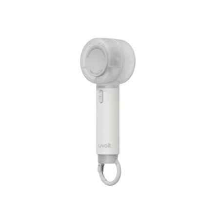 พัดลมมือถือแบบพกพา UVOLT  รุ่น UVHF01-WHT สีขาว แบตเตอรี่ 2000MAH ปรับได้ 5 ระดับ_0