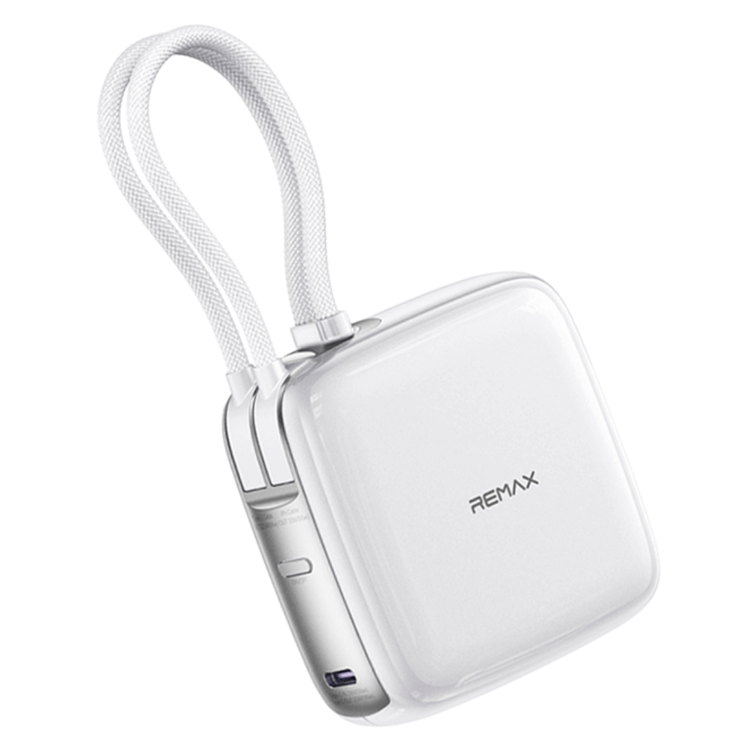 แบตเตอรี่สำรอง REMAX FP-60 10000MAH ชาร์จเร็ว 22.5W รองรับ CCC สายชาร์จในตัว สีขาว_0