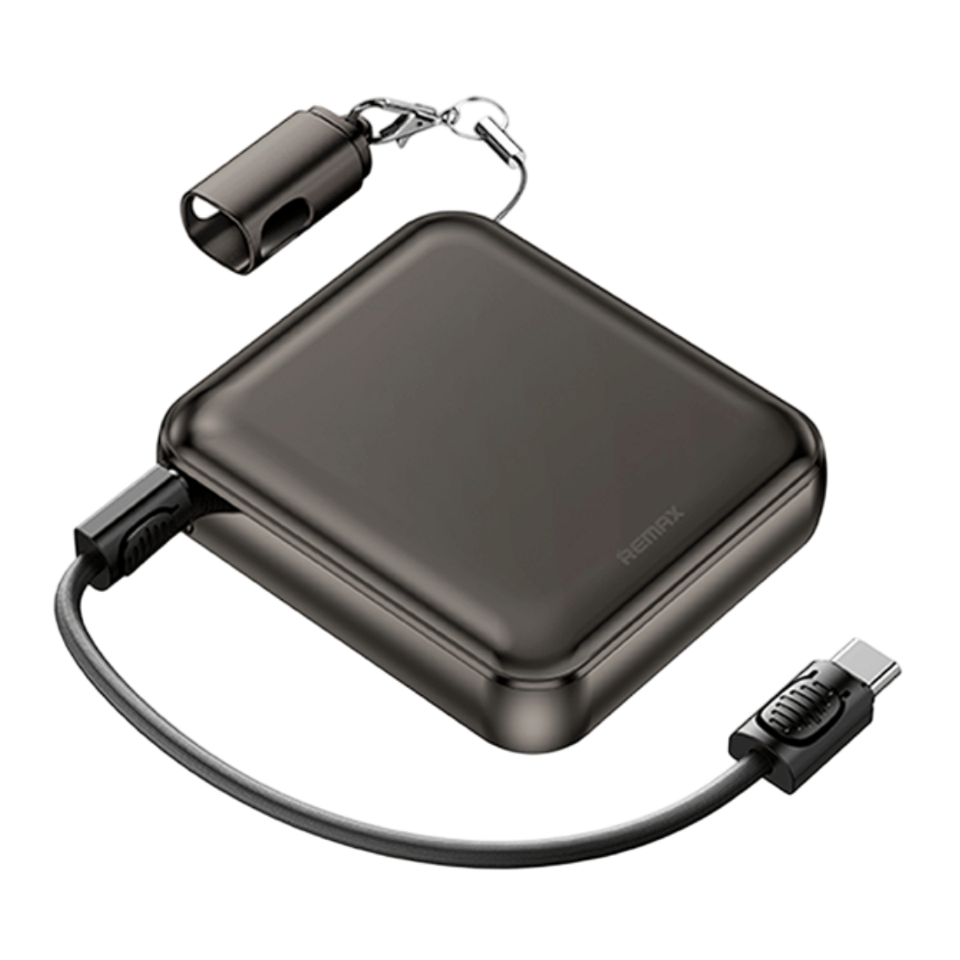 แบตเตอรี่สำรอง REMAX RPP-120 10000MAH ชาร์จเร็ว 22.5W รองรับ CCC สายชาร์จในตัว สีดำ_0