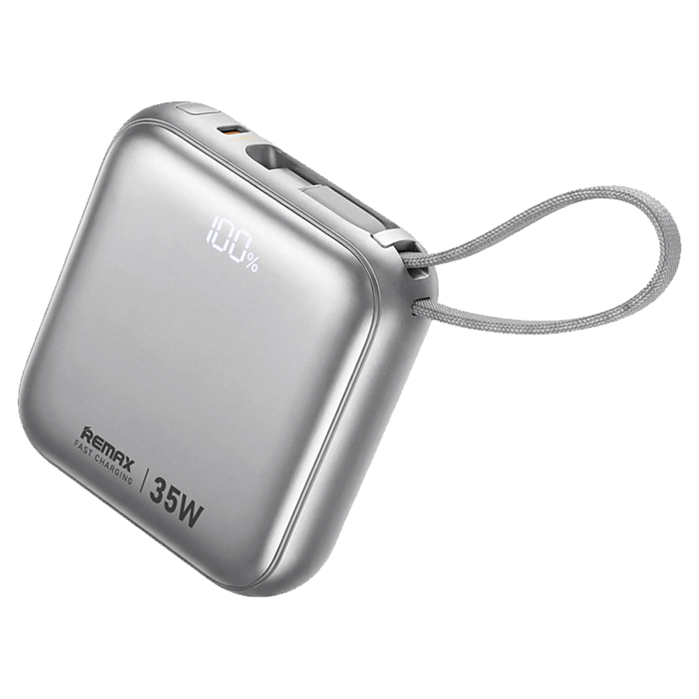 แบตเตอรี่สำรอง REMAX AS-181-35W 10000MAH สีเงิน_0