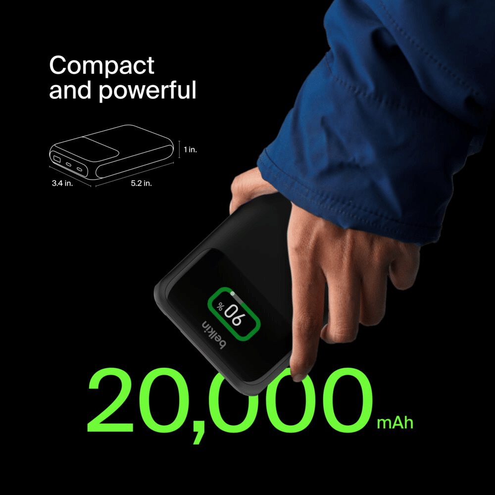 แบตเตอรี่สำรอง BELKIN BPB020 20,000MAH สีดำ_2