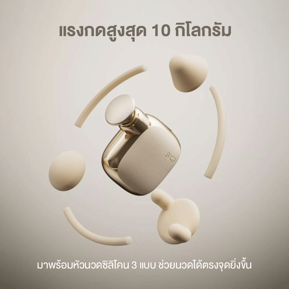 ปืนนวดกล้ามเนื้อ SKG FS300 POCKET MINI ขนาดพกพา พร้อมหัวนวด 3 แบบ_2