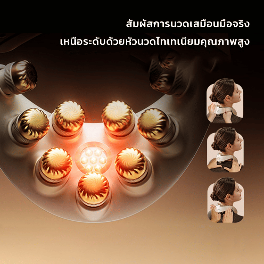 เครื่องนวดคอไฟฟ้า SKG G7 PRO FOLD พับได้ ประคบร้อน นวดลึก 9 จุด_3