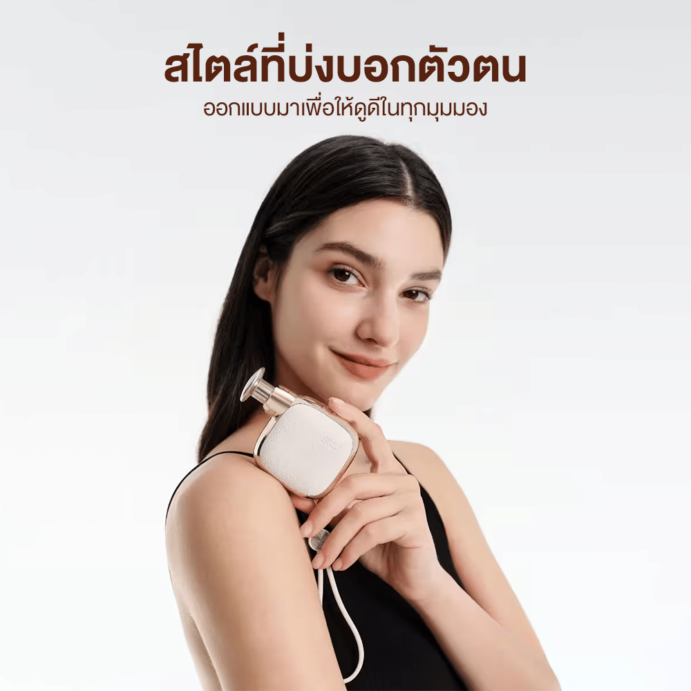 ปืนนวดกล้ามเนื้อ SKG FS300 POCKET MINI ขนาดพกพา พร้อมหัวนวด 3 แบบ_4