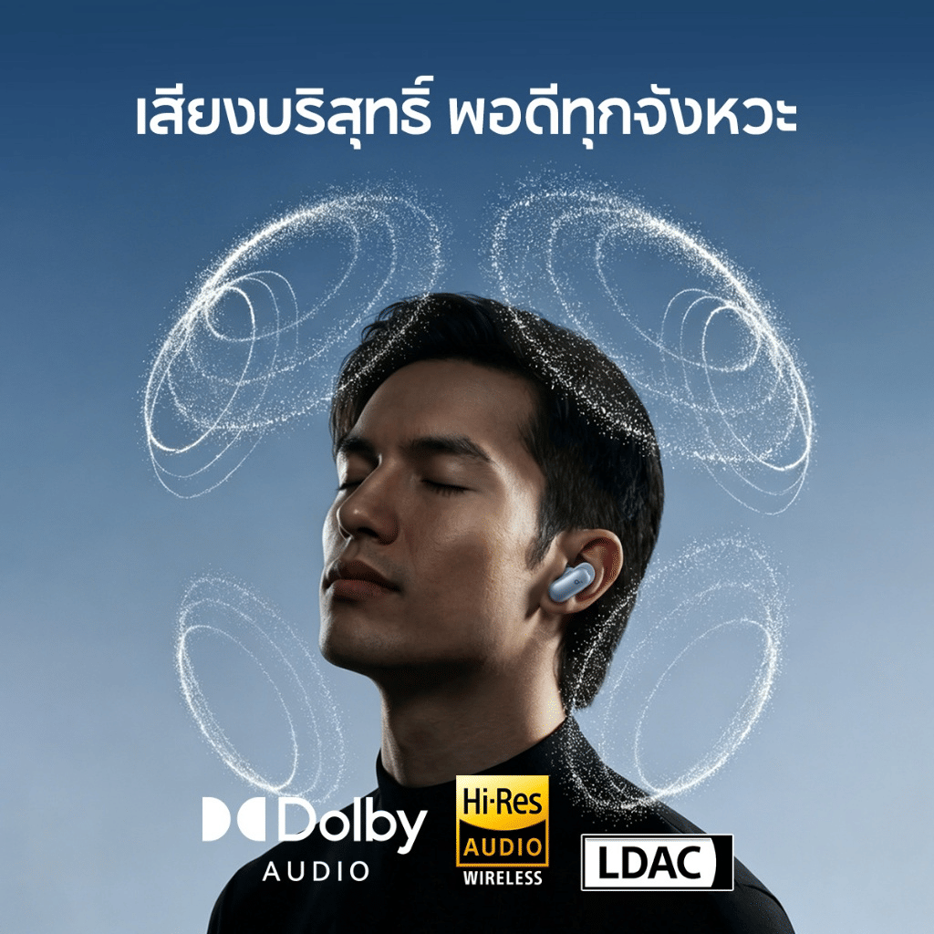 หูฟังไร้สาย SOUNDCORE LIBERTY 5 PRO (D1203) รองรับแปลภาษา AI ชิปตัดเสียง ANC 4.0 สีดำ_6