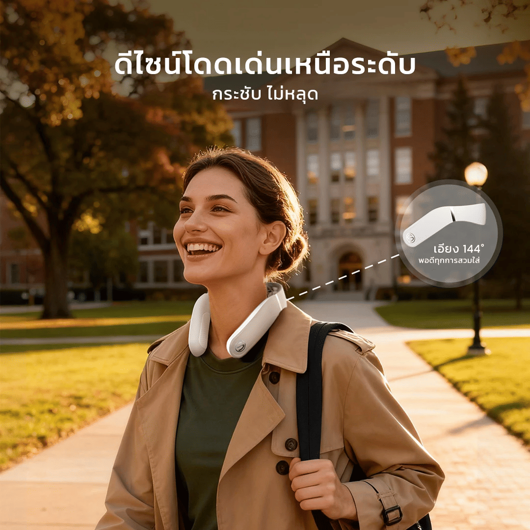 เครื่องนวดคอไฟฟ้าอัจฉริยะ SKG GS500-N ประคบร้อน 3 ระดับ_6