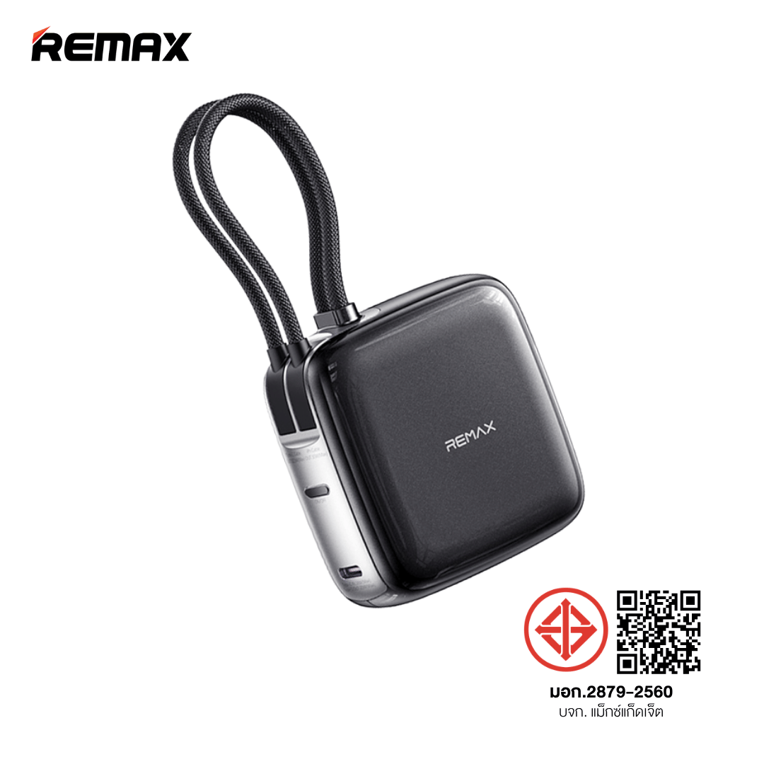 แบตเตอรี่สำรอง REMAX FP-60 10000MAH ชาร์จเร็ว 22.5W รองรับ CCC สายชาร์จในตัว สีดำ_8
