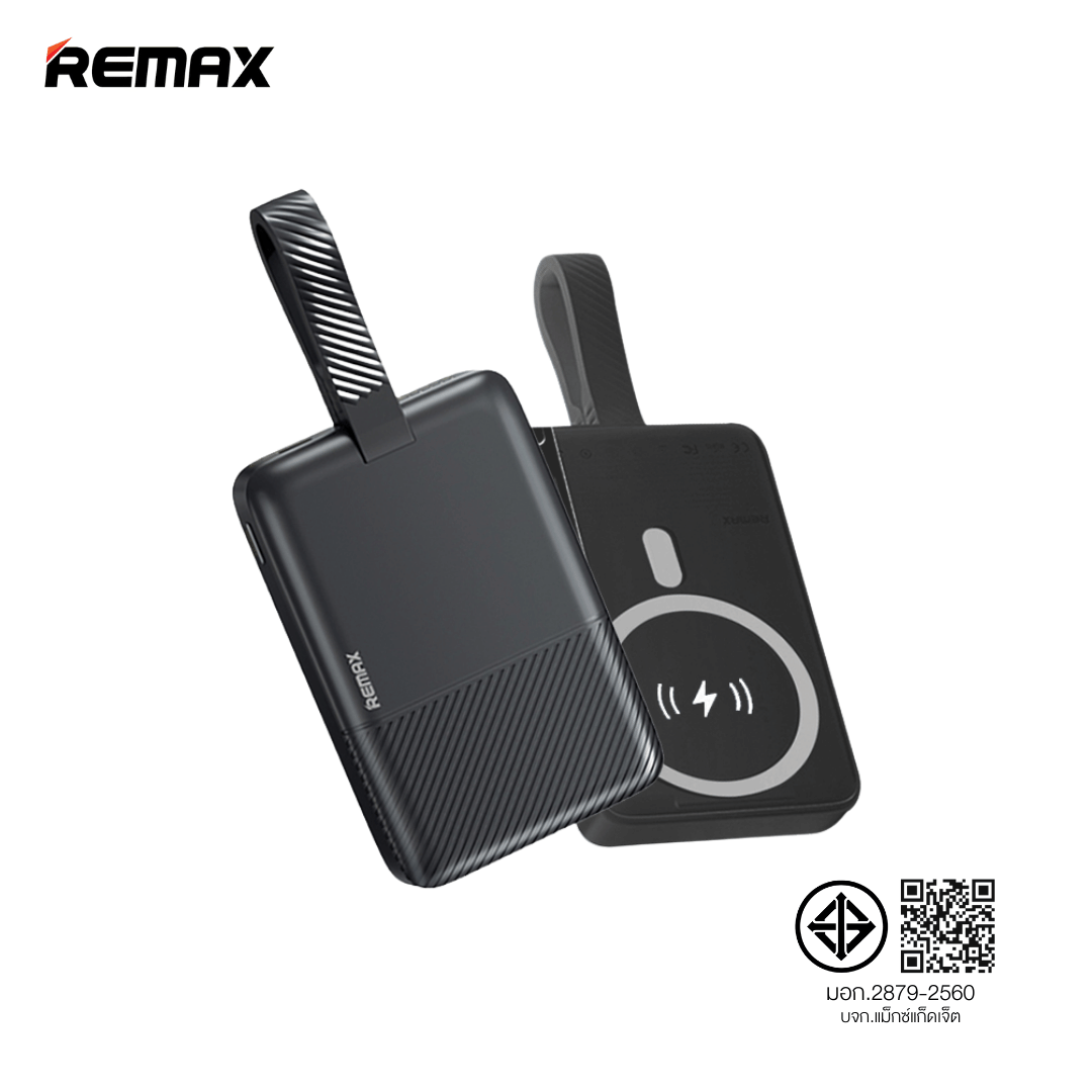 แบตเตอรี่สำรอง REMAX RPP-30 ความจุ 10,000 MAH มีสายในตัว รองรับชาร์จไร้สาย มาตรฐาน CCC สีดำ_7