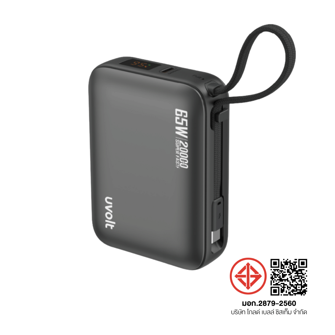 แบตเตอรี่สำรอง UVOLT UVP20C-01 20000MAH สีดำ_8