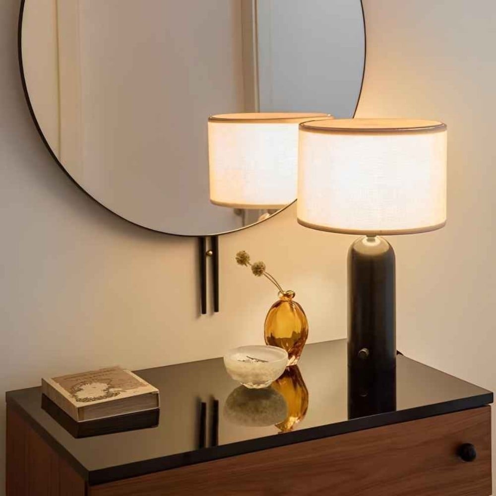 โคมไฟตั้งโต๊ะ YFACTORY LT106936 ขนาด 30x30x51H ซม. สีเทา_1