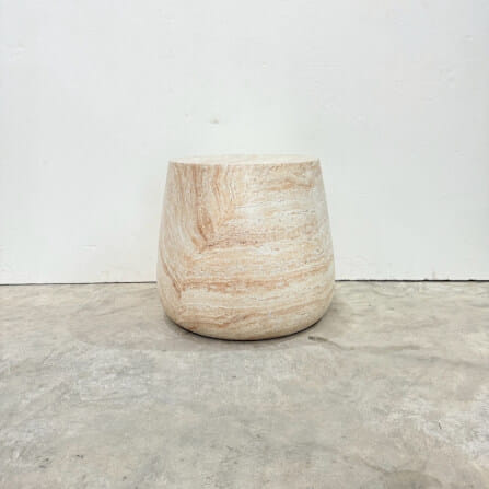โต๊ะข้าง YFACTORY รุ่น FT121484 ลายหินทราเวอร์ทีน_3