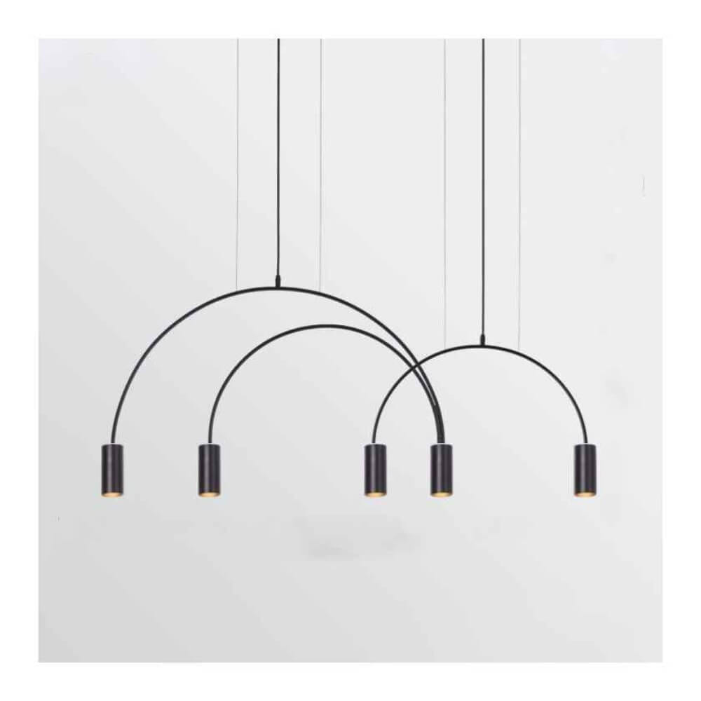 ไฟช่อ Yfactory LP009998 ขนาด 110x48x15 ซม. สีดำ 5 หัว