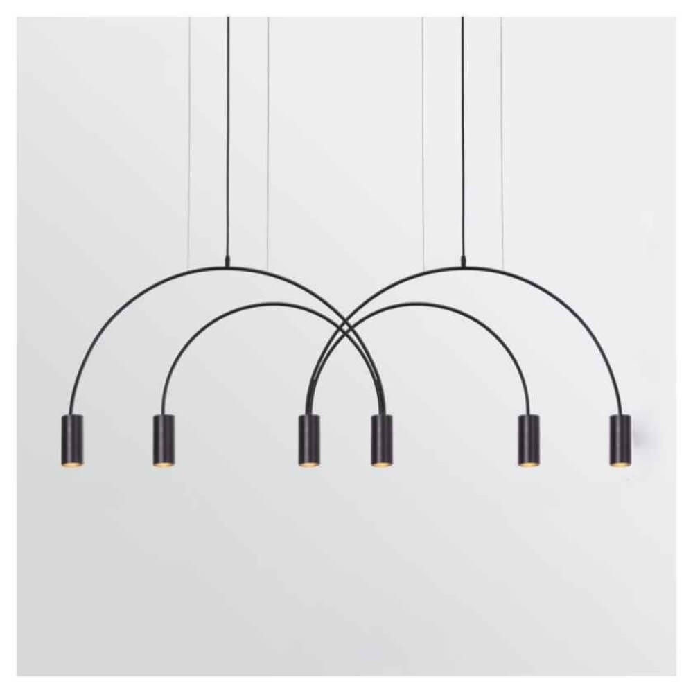 ไฟช่อ Yfactory LP009999 ขนาด 140x48x150 ซม. สีดำ 6 หัว
