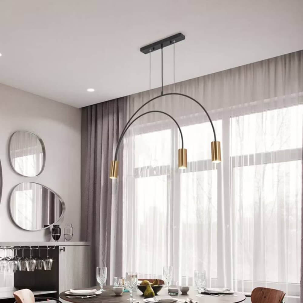 ไฟช่อ Yfactory LP010001 ขนาด 80x48x150 ซม. สีทอง 3 หัว