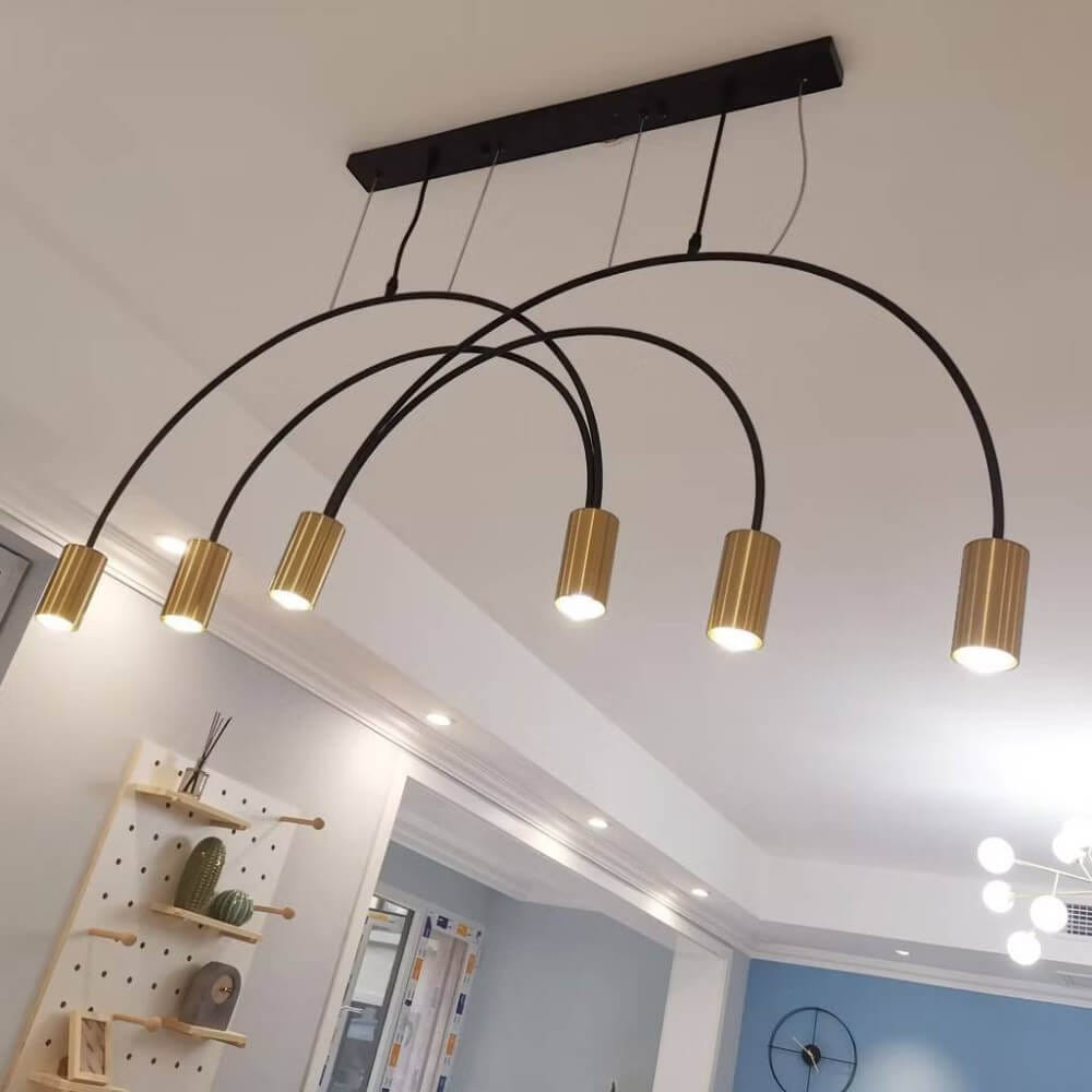 ไฟช่อ Yfactory LP010003 ขนาด 140x48x150 ซม. สีทอง 6 หัว_2