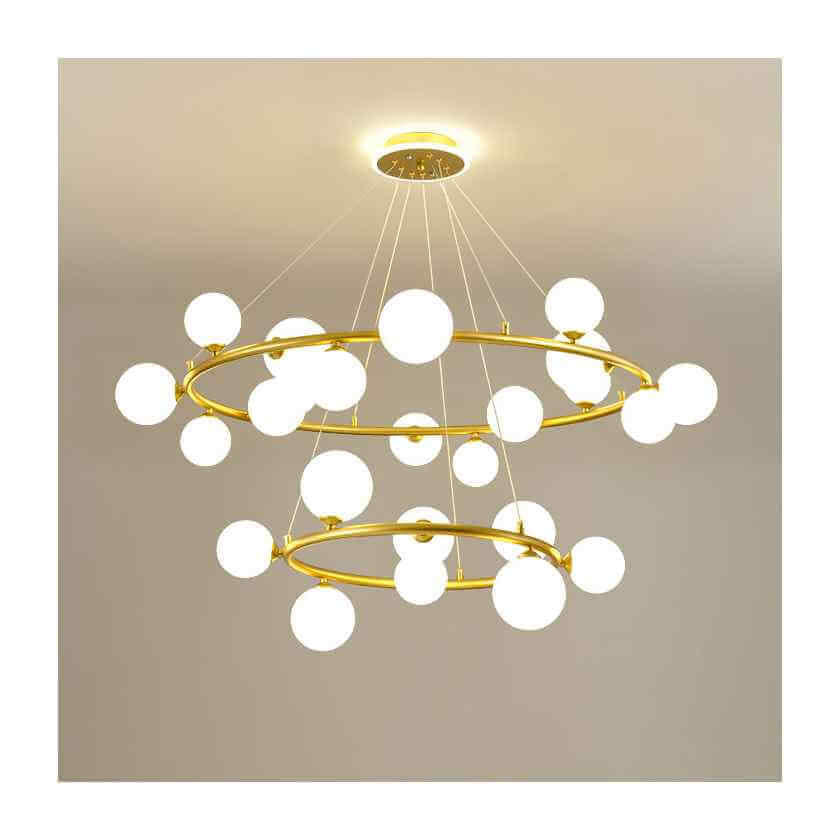 โคมไฟระย้า YFACTORY LP112003 ขนาด 110X110XH70 ซม.- สีทอง 24 หัว_2