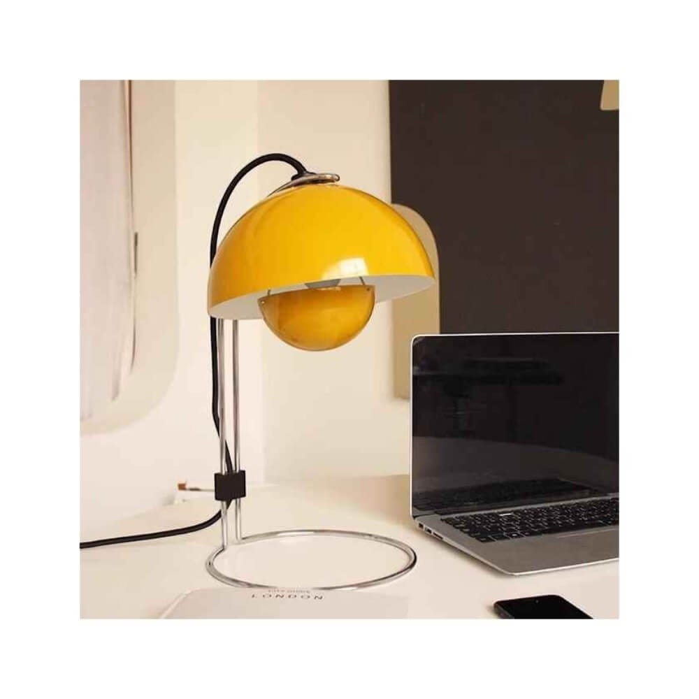 โคมไฟตั้งโต๊ะ YFACTORY LT122586 ขนาด 23X35X42 ซม. สีมัสตาร์ด
