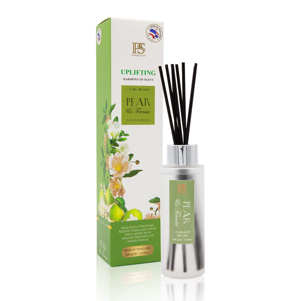 ก้านไม้หอมปรับอากาศ PHRUKSA SPA  ขนาด 100 มล.  กลิ่นแพร์ ฟรีเซีย