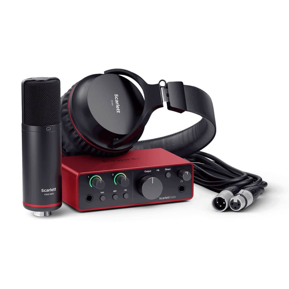 ออดิโออินเตอร์เฟส FOCUSRITE SCARLETT SOLO STUDIO (4TH GEN) RECORDING BUNDLE_0