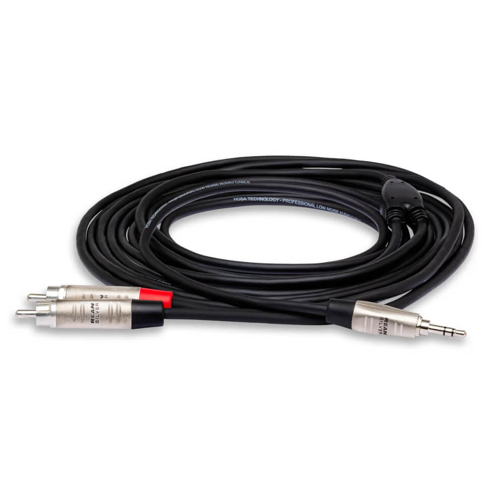 สายสัญญาณเสียง HOSA (HMR-006Y) PRO BALANCED INTERCONNECT REAN 3.5 มม. TRS TO DUAL RCA 3 ฟุต_0