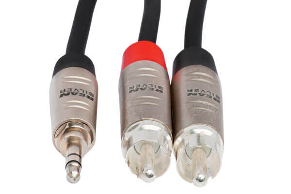 สายสัญญาณเสียง HOSA (HMR-006Y) PRO BALANCED INTERCONNECT REAN 3.5 มม. TRS TO DUAL RCA 3 ฟุต_1