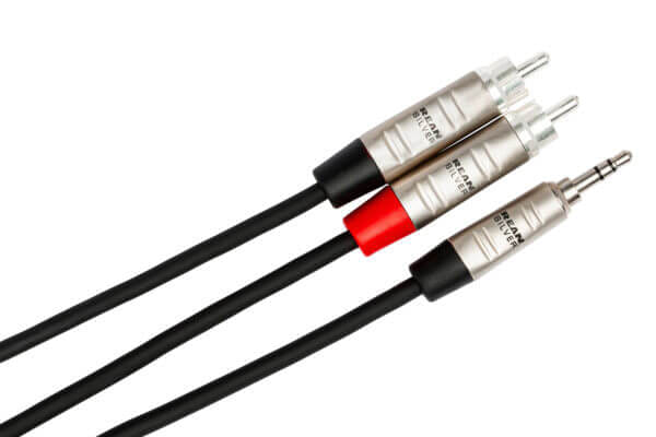 สายสัญญาณเสียง HOSA (HMR-006Y) PRO BALANCED INTERCONNECT REAN 3.5 มม. TRS TO DUAL RCA 3 ฟุต_3